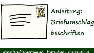 Brief ✅ beschriften mit Adresse und Absender [upl. by Genet149]