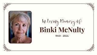 Memorial Service  Binki McNulty  Oct 12 2024 [upl. by Tager]