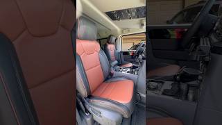 Ineos Grenadier received new Katzkin leather seats in blackCognac 2 tone ineosgrenadiers ineos [upl. by Jesher]