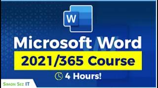 Microsoft Word for Beginners 4Hour Training Course in Word 2021365 [upl. by Dola498]