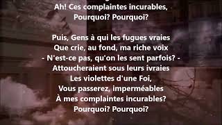 Complainte des complaintes  Jules Laforgue lu par Yvon Jean [upl. by Kory666]