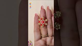 🌸 Flowers Beads Bracelet tutorial lyndiy16 shorts craft handmade [upl. by Airrej]