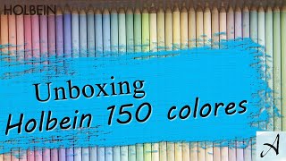 Unboxing y primeras impresiones Holbein 150 colores [upl. by Haianeb]