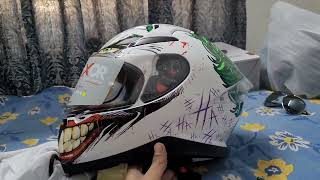 Axor Apex DC Joker Helmet  Unboxing and First Impression [upl. by Yendys]