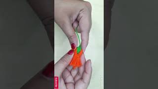 • DIY Tutorial How to Make Beautiful PomPom Flowers with Woolen Thread [upl. by Keldon]