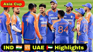 India A vs UAE Highlights 2024 IND A VS UAE Mens T20 emerging Asia Cup 2024 highlights IND VS UAE [upl. by Carmelia]