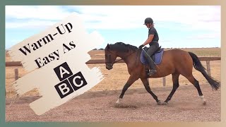 Training A Young Horse  Use Basic Building Blocks To Warm Up [upl. by Analak]