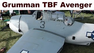 Grumman TBF Avenger walk around giant super scale RC aircraft 2019 [upl. by Mateo]