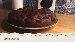 Brownie z malinami Justyny Bernaciak  przepis na Thermomix [upl. by Stanwin]