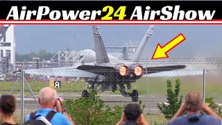 AirPower24 AirShow Austria 2024 Zeltweg Flughafen  Day 1 DonnerstagThursday  F35 F18 etc [upl. by Shugart]