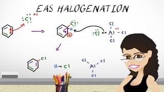 Aromatic Halogenation Mechanism  EAS Vid 3 by Leah4sci [upl. by Adrianna]