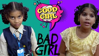 Good Girl vs Bad Girl  comedy video  rider mallesh new video  childrens awarness video  ❤️ [upl. by Elokcin]