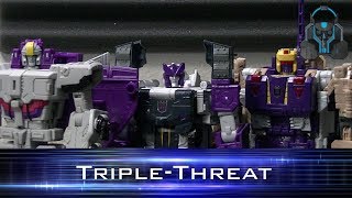 Transformers Titans Return Decepticon TripleChangers Astrotrain Octane Blitzwing [upl. by Nabetse]