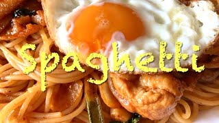 Chicken Spaghetti  Pasta Like Yakisoba  焼きそばスパゲティ🍝 [upl. by Norvin]