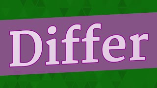 DIFFER pronunciation • How to pronounce DIFFER [upl. by Enej]