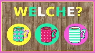 Deutsch A2  B1 Welcher welche welches Fragepronomen  German lesson question pronoun quotwhichquot [upl. by Epolulot]