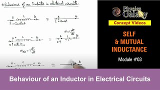 Class 12 Physics  Self amp Mutual Induction  3 Behaviour of an Inductor in Electrical Circuits [upl. by Yelyab]