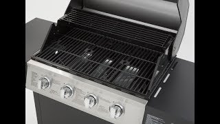 Review DynaGlo 4Burner Open Cart LP Gas Grill in Black Model DGF493BNP [upl. by Jean-Claude548]