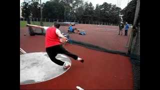 Discus throw training 13062011 [upl. by Tartaglia]