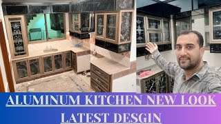 ALUMINIUM KITCHEN CABINET NEW LOOK NEW DESIGN [upl. by Trembly]