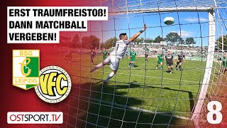 Erst Traumfreistoß Dann Matchball vergeben Chemie Leipzig  VFC Plauen  Regionalliga Nordost [upl. by Novyat]