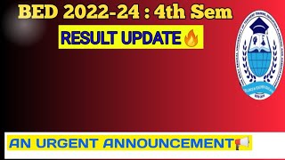 BED 4TH SEM RESULT UPDATE🔥  Bsaeu [upl. by Aikaj950]