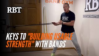 Keys to Building quotUSABLE STRENGTHquot with Bands [upl. by Veradis]