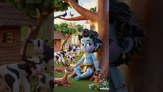 Chhoti Chhoti Gaiya kanha littlekrishna ytshorts ai [upl. by Etnaid]