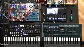 Korg Wavestate and Opsix  Tasty Chips GR 1  Strymon Starlab [upl. by Aznofla116]