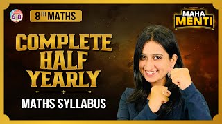 महा MENTI Complete HalfYearly Math Syllabus  Class 8  BYJUS Exam Edge [upl. by Llenrap]