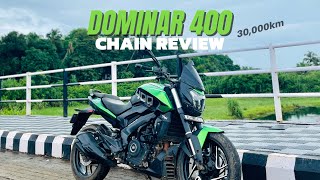 DOMINAR 400💚 Chain review🔥  30000KM😱 dominar400 tamil biker bikereview bike bikerlife [upl. by Onig]