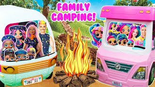 LOL Drip Drop and Splatters Family CAMPING TRIP Fun Adventures Smores Campfire Stories [upl. by Mcafee316]