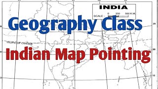 map pointing  indian map pointing  map pointing of india  geography class [upl. by Odnamra204]