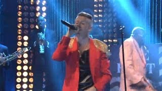 Macklemore Rocks Thrift Shop on SNL Daft Punk Teaser [upl. by Rednasyl]