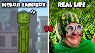 😂 Melon Sandbox VS Real Life [upl. by Ernald]