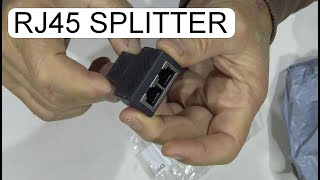 UNBOXING RJ45 LAN SPLITTER CONNECTOR [upl. by Adigun237]