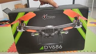 WLToys DV686 Unboxing  Drone Murah Bagus Dan Keren D [upl. by Alius488]