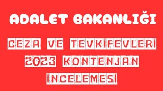 ADALET BAKANLIĞI✅CTE PERSONEL KONTENJAN DAĞILIMI 2023 [upl. by Liebowitz]