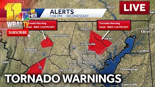 LIVE TORNADO WARNING  wbaltvcom [upl. by Ellener]