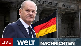 AMPELAUS Kanzler Scholz  Vertrauensfrage vor Weihnachten quotFür mich kein Problemquot  WELT Stream [upl. by Gausman]