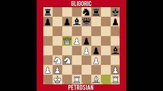 E87 Kings Indian Defence Samisch advanced Petrosian Gligoric Zuerich 1953 [upl. by Ednargel]