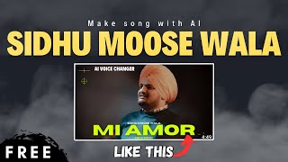 How To Make Song With AI In SIdhu Voice 😱 [upl. by Anitnahs]