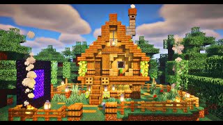 Minecraft  How to build a Spruce starter House 🏠 minecraft minecrafbuilds [upl. by Danielle]