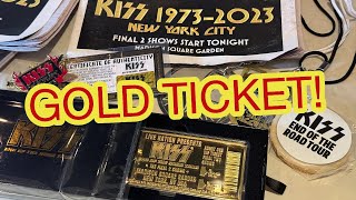 KISS GOLDEN TICKET and other exclusive merch from NYC 122 [upl. by Braunstein153]