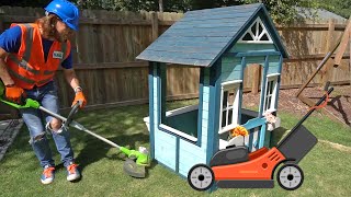 Mowers for Kids  Lawn Work with Handyman Hal  Fun Videos for Kids [upl. by Yance680]