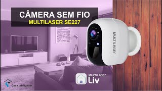 CÂMERA SEM FIO e PROTEÇÃO IP54  Review Multilaser LIV SE 227 [upl. by Iatnohs]