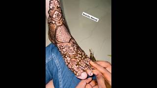 legs mehndi design mehndi shots youtubeshorts bridalmehndi [upl. by Yerffoej721]