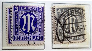 Briefmarken wertvoll oder nicht Der ungefähre Wert der Briefmarken Bizone von 1945  1949 [upl. by Elna628]