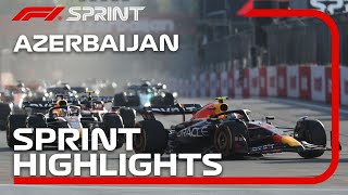 F1 Sprint Highlights  2023 Azerbaijan Grand Prix [upl. by Meingoldas129]