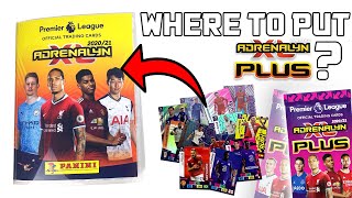 WHERE TO PUT ADRENALYN XL PLUS CARDS IN YOUR BINDER PANINI ADRENALYN XL PREMIER LEAGUE 202021 [upl. by Nerhtak392]